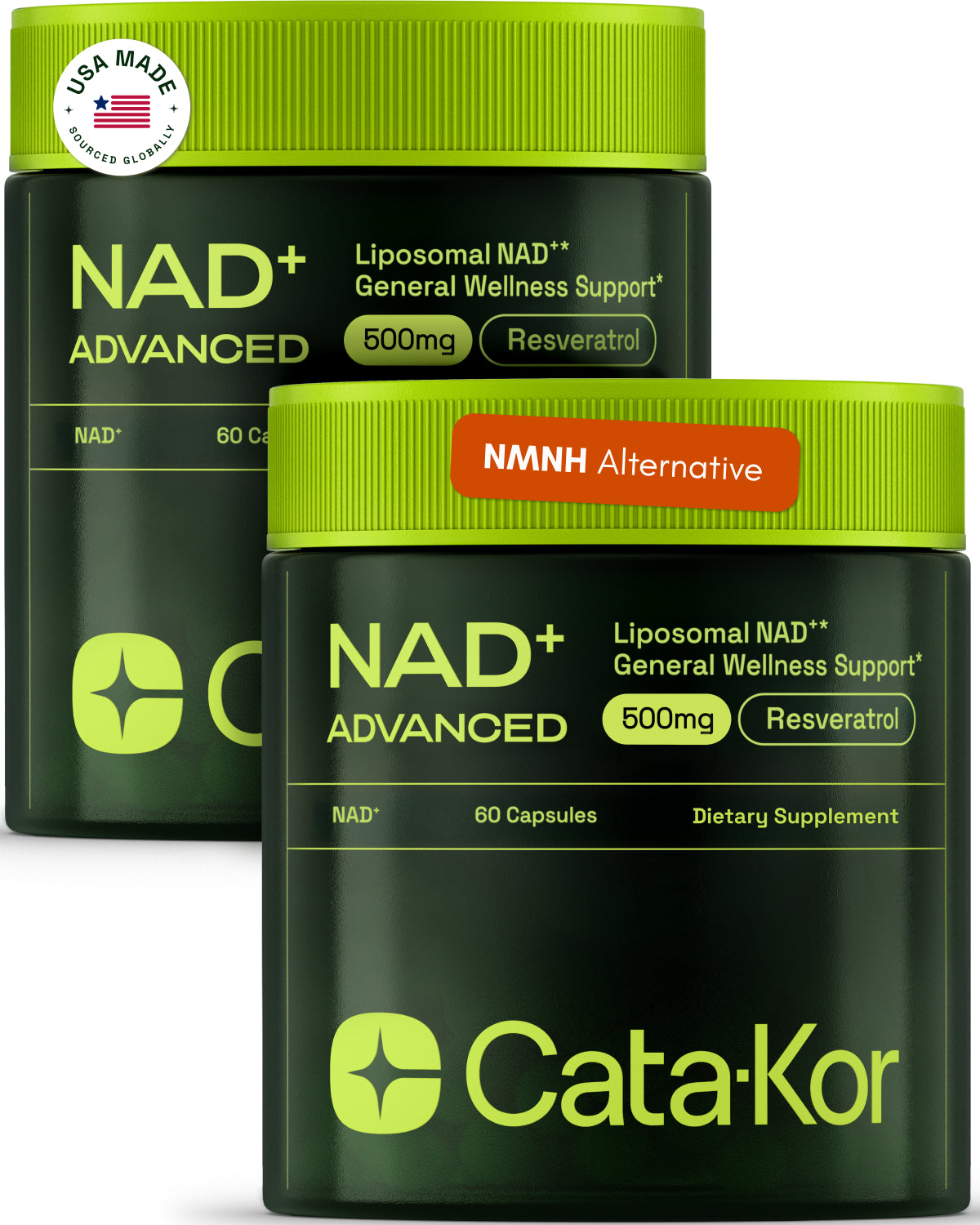 Cata-Kor NAD+ Advanced - NAD Supplement with Resveratrol