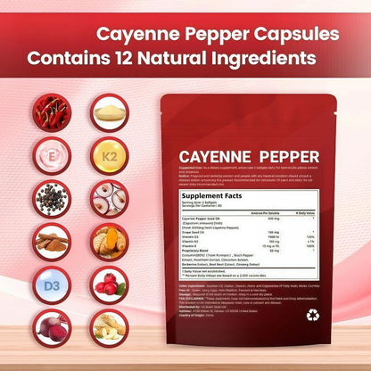 Cayenne Pepper 3000mg | 12-in-1
