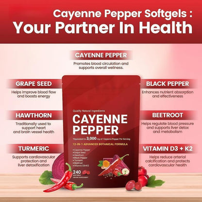 Cayenne Pepper 3000mg | 12-in-1